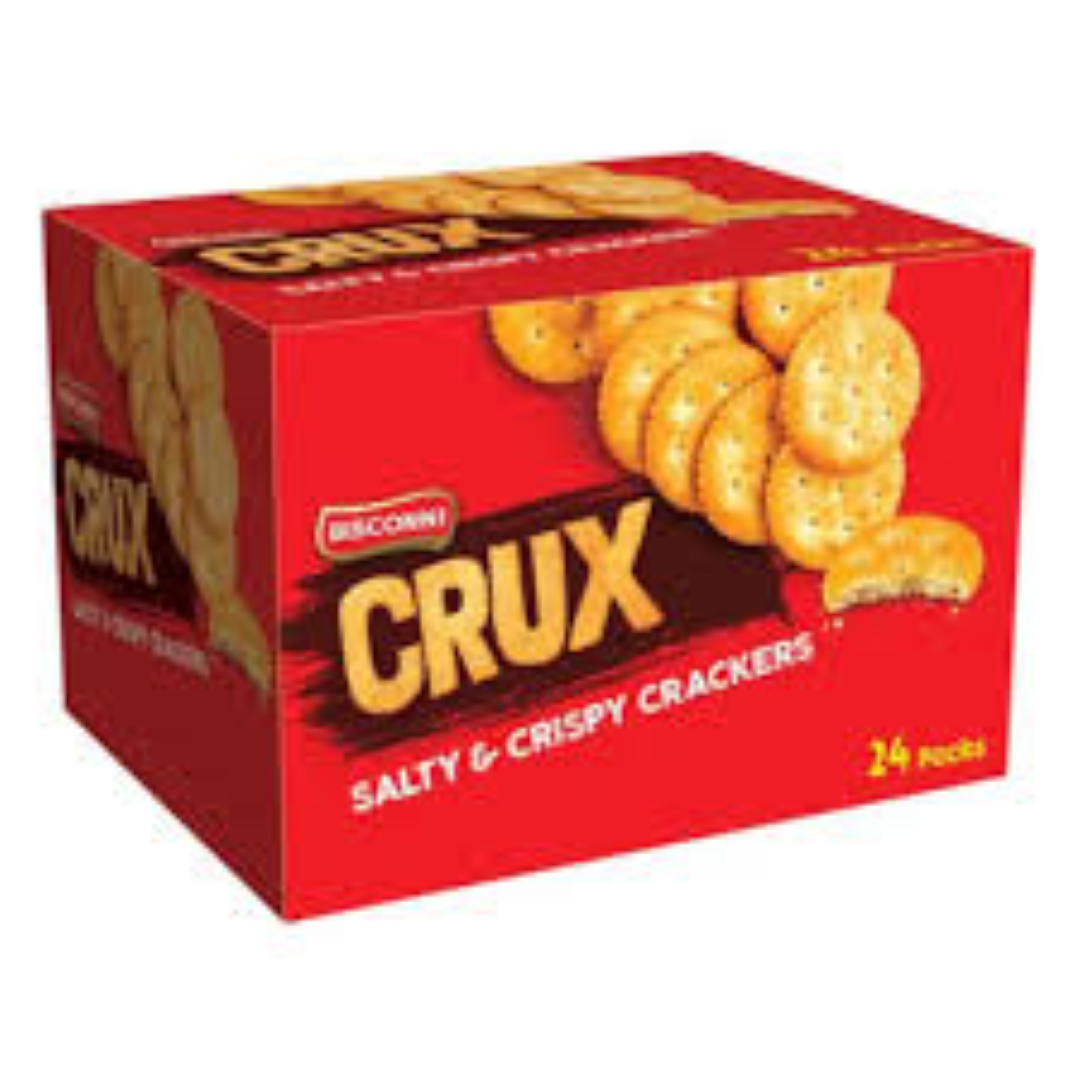 CRUX SALTED CRACKERS 24PK 22G